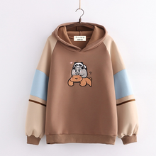 Load image into Gallery viewer, Embroidered Cute Panda Hoodie