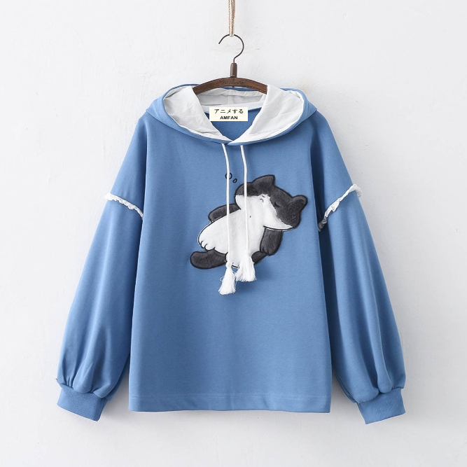 Sleeping 2025 cat hoodie