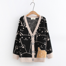 Load image into Gallery viewer, Cute Cat Cardigan