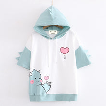 Load image into Gallery viewer, Cute Dinosaur & Love Heart T-Shirt