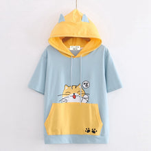 Load image into Gallery viewer, Cute Pocket Cat T-Shirt