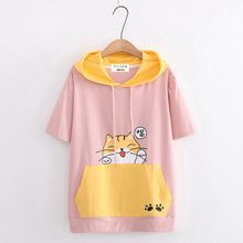 Load image into Gallery viewer, Cute Pocket Cat T-Shirt