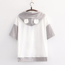 Load image into Gallery viewer, Cute Cat & Seed Drawstring T-Shirt