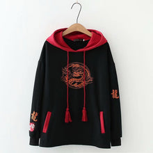 Load image into Gallery viewer, Embroidered Dragon Hoodie