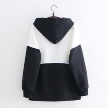Load image into Gallery viewer, Cute Cat Face & Fish Hoodie