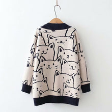 Load image into Gallery viewer, Cute Cat Cardigan