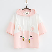 Load image into Gallery viewer, Cute Cat & Rabbit T-Shirt