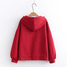 Load image into Gallery viewer, Embroidered Dragon Red Hoodie