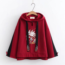 Load image into Gallery viewer, Embroidered JPN Style Fox Hoodie