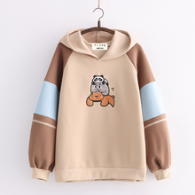 Load image into Gallery viewer, Embroidered Cute Panda Hoodie