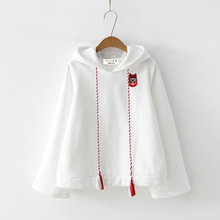 Load image into Gallery viewer, Embroidered JPN Style Fox Mask Hoodie