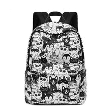 Load image into Gallery viewer, Black &amp; White Cats Backpack
