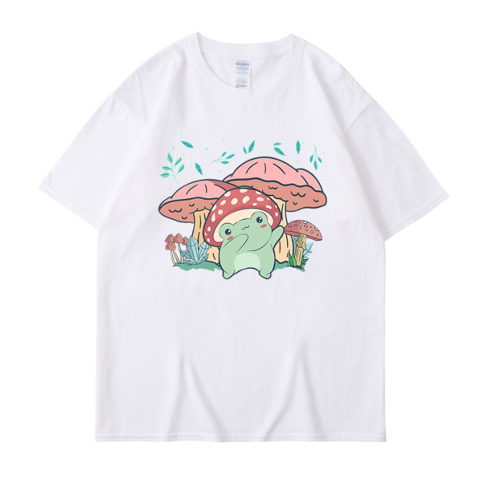 Cute Fog with Mushroon T-Shirt