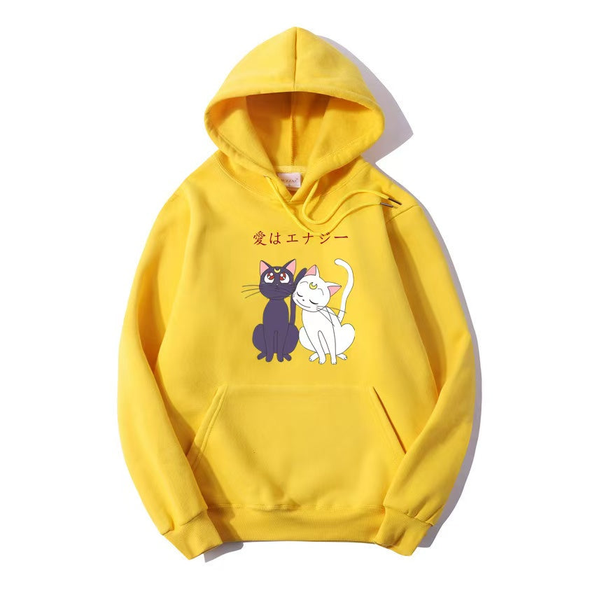 Lovely Cartoon Cat Hoodie