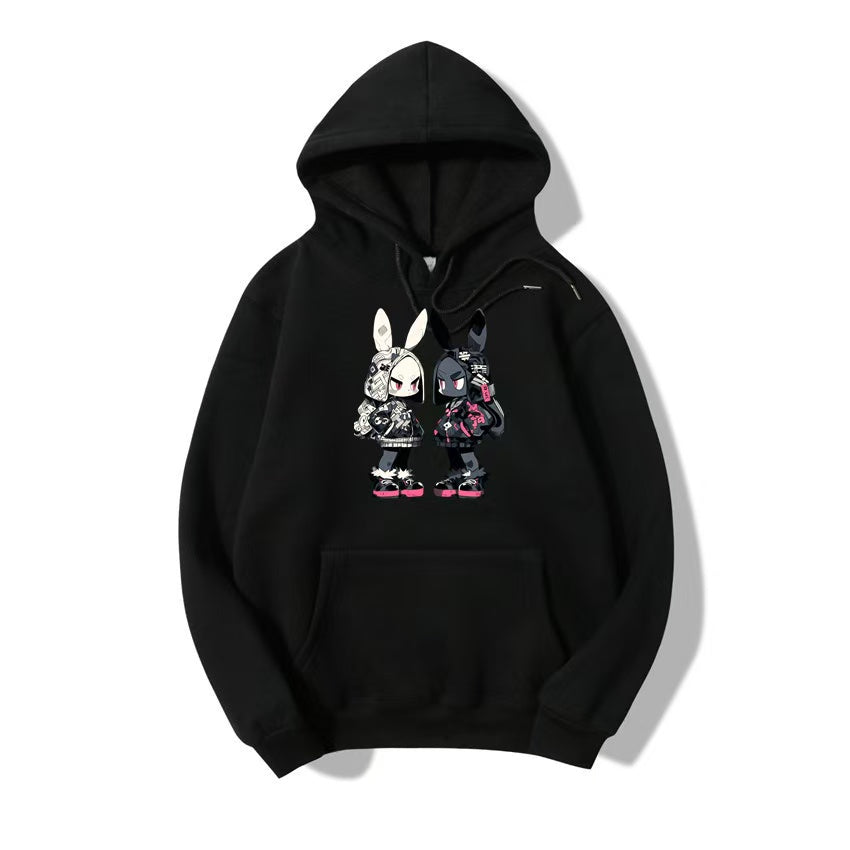 Black Evil Rabbits Hoodie