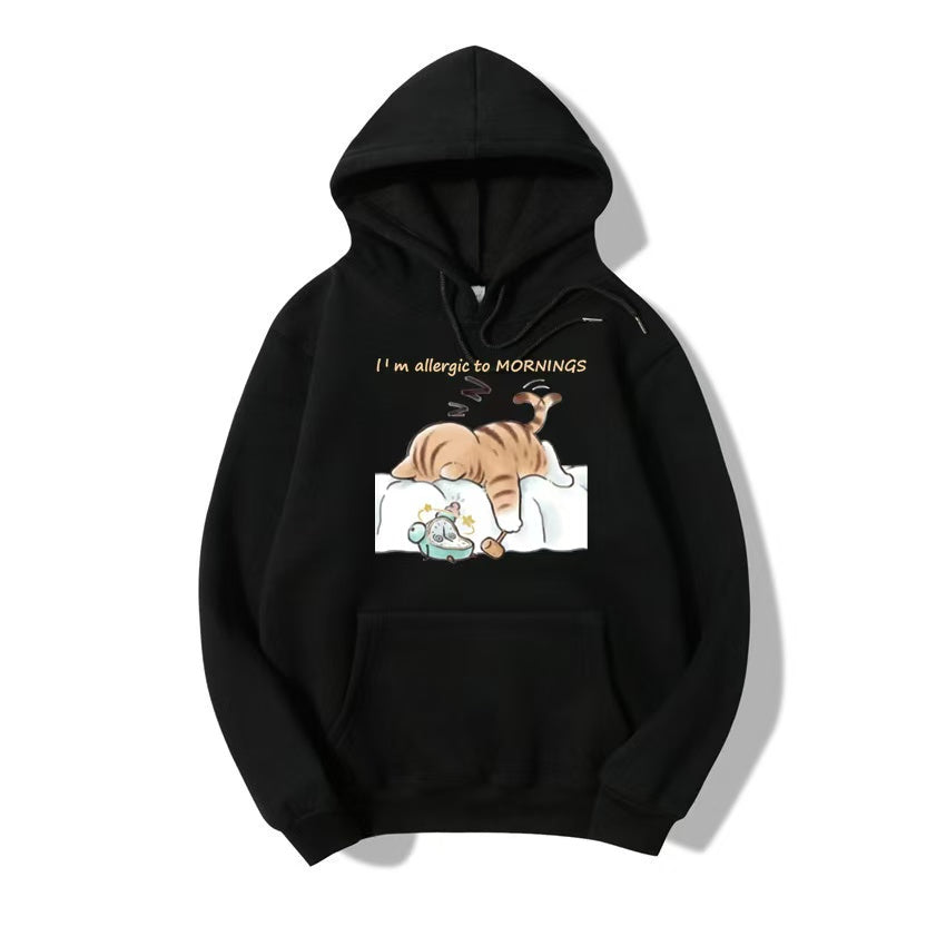 Cute Sleepy Cat Hoodie
