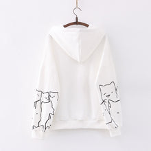 Load image into Gallery viewer, Lovely Cats Print Hoodie
