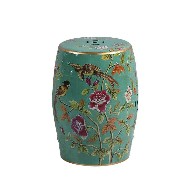 Ceramic Stool - Light Green