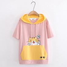 Load image into Gallery viewer, Cute Pocket Cat T-Shirt
