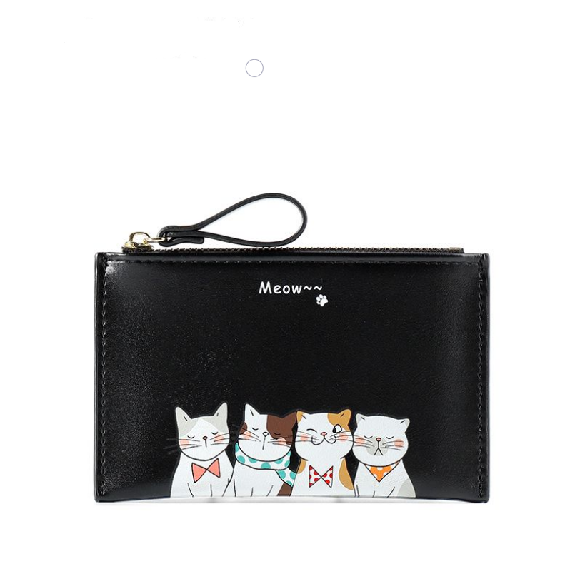 Cute Cat Print Card Holder