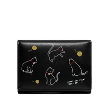 Load image into Gallery viewer, Happy &amp; Lucky Cat Print Wallet
