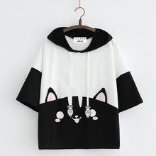 Load image into Gallery viewer, Cute Cat &amp; Rabbit T-Shirt
