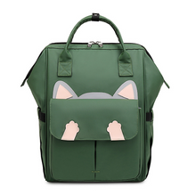 Load image into Gallery viewer, Stylish Shell Shape Cat Paw Waterproof Travel Backpack
