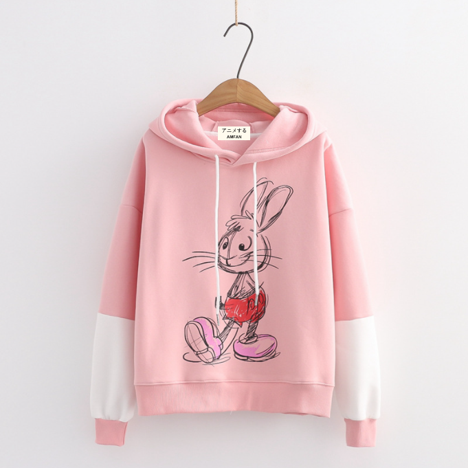 Lovely Long Ear Rabbit Hoodie